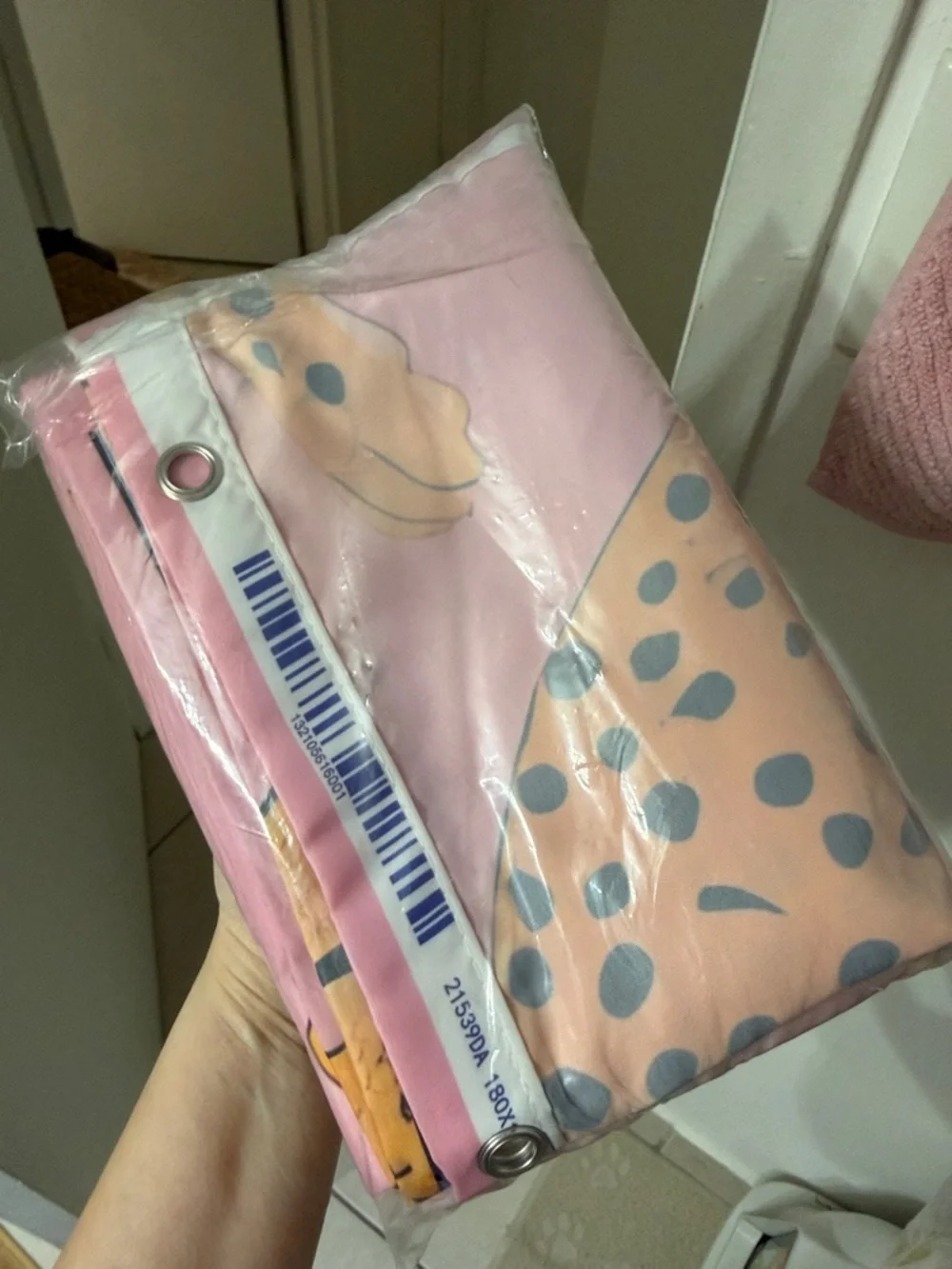 Pink Leopard Cheetah Print Shower Curtain